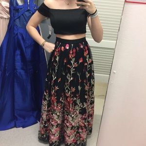 Colorful Flower PROM DRESS